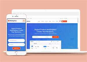宽屏插件交易网站HTML5模板 - KingHub