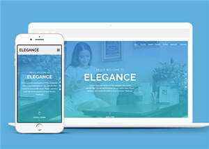 简洁服务展示动态公司响应式网页模板下载 - KingHub