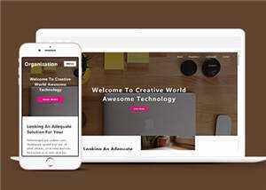 简洁创意科技展示响应式网页模板下载 - KingHub