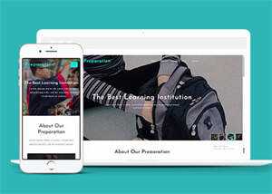 响应式宽屏教育学习网站模板 - KingHub