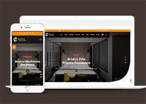 宽屏室内装饰设计公司网站模板 - KingHub