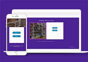 学校图书馆注册登录类网站模板 - KingHub