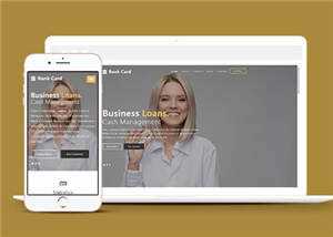 宽屏商业信贷服务公司响应式网站模板下载 - KingHub