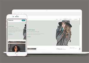 新颖时尚女装品牌企业网站模板 - KingHub