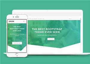 宽屏绿色产品信息展示响应式网站模板下载 - KingHub