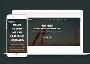 宽屏企业创意营销动态响应式网站模板下载 - KingHub