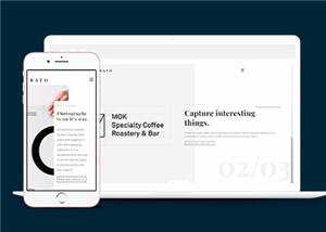 宽屏创意展示动态响应式网站模板下载 - KingHub