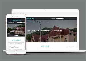 宽屏国外别墅展示类网站模板 - KingHub