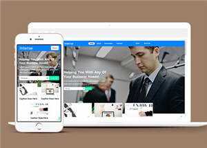 简约商务动态服务展示响应式网站模板下载 - KingHub