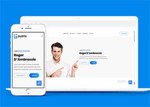 响应式个人简历主页HTML模板源码 - KingHub