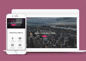 演讲会门票销售网站模板下载 - KingHub