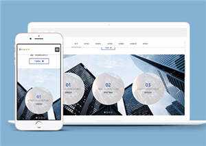 响应式金融服务公司网站源码下载 - KingHub
