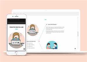 宽屏橙色产品展示企业源码模板下载 - KingHub