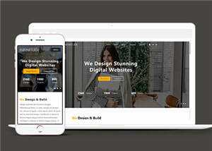 宽屏网站设计服务响应式网站模板下载 - KingHub