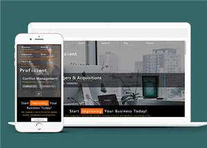 响应式商务科技公司HTML网页模板下载 - KingHub