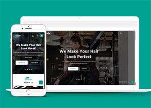 时尚美发理发博客HTML5网站模板 - KingHub
