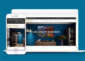 室内装修设计类网站静态模板 - KingHub