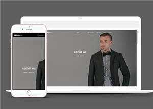 简约企业项目展示响应式网站模板下载 - KingHub