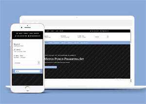 简洁浅蓝色企业CSS3网站模板 - KingHub