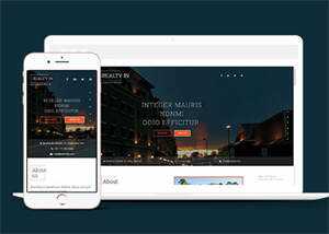 别墅物业管理公司网站模板下载 - KingHub