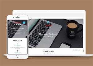 响应式国际金融理财类网站模板 - KingHub