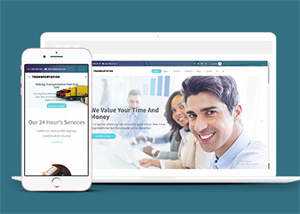 宽屏国际货运公司网站模板下载 - KingHub