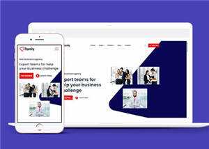 大气商业服务公司网站模板源码下载 - KingHub