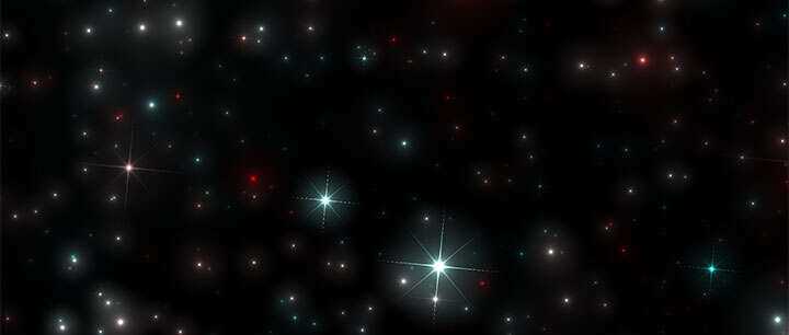 html5 canvas全屏酷炫星光闪烁3D视差背景动画特效 - KingHub