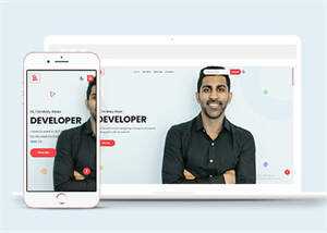 设计师个人介绍简历类模板下载 - KingHub