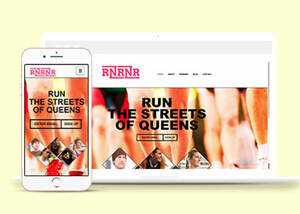 简洁跑步健身俱乐部类网站模板 - KingHub