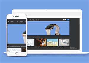 PPT素材下载类网站前端模板下载 - KingHub