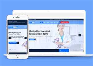 健康管理中心html5模板下载 - KingHub