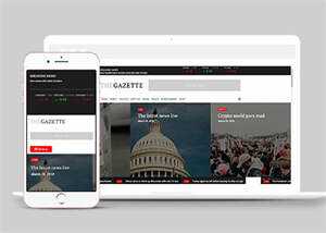 宽屏国际时政要闻网站模板下载 - KingHub