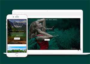 宽屏旅游温泉响应式网站模板 - KingHub