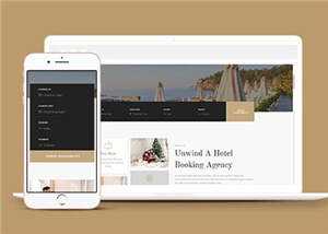 宽屏豪华酒店管理服务html模板下载 - KingHub