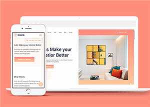 室内设计公司网页html模板下载 - KingHub