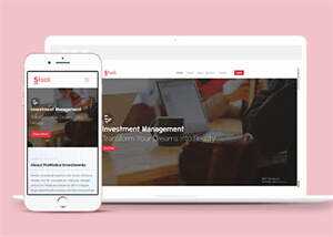 简洁投资管理公司网站模板下载 - KingHub