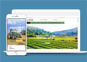 宽屏农业生产项目html模板下载 - KingHub