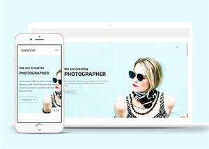 时尚女装展示HTML5网页模板下载 - KingHub