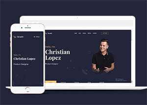个人摄影师博客网页模板下载 - KingHub