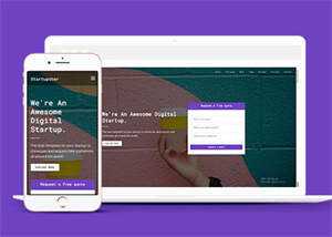 数字创业公司响应式模板下载 - KingHub