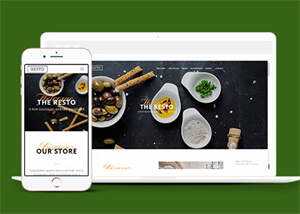 简洁西点面包烘培店网站模板下载 - KingHub