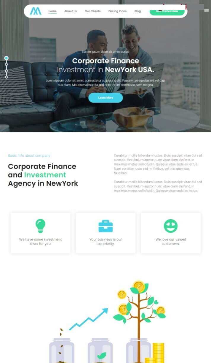 HTML5融资开发机构网站模板 - KingHub