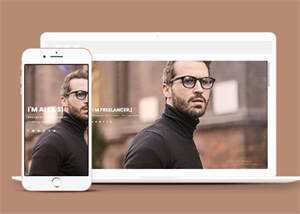 开发者web简历作品网页模板 - KingHub