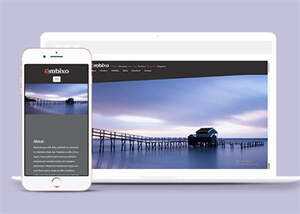 简洁背景视差装修案例展示模板 - KingHub