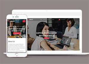 证券咨询服务机构网站模板下载 - KingHub