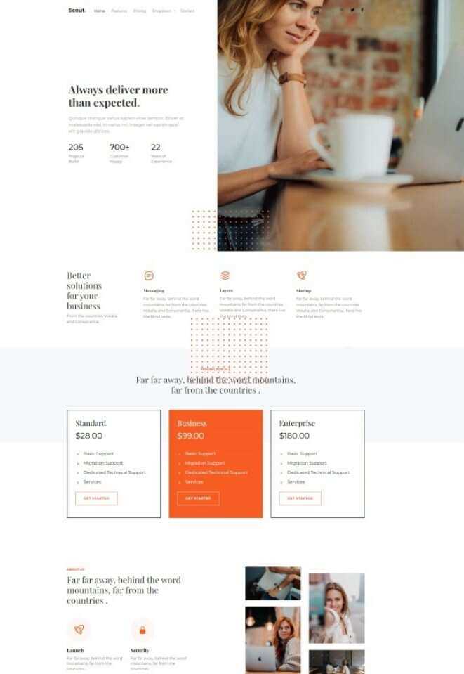 Bootstrap商务咨询服务公司网站HTML模板 - KingHub