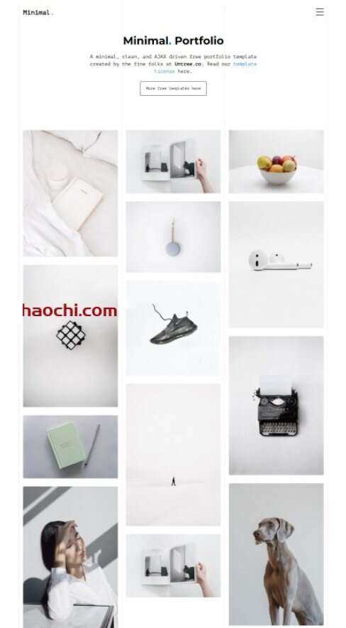 设计服务公司作品宣传网站HTML模板 - KingHub