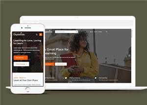 简洁心理学学习平台HTML网站模板下载 - KingHub