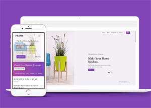 紫色家居装饰公司网站模板下载 - KingHub